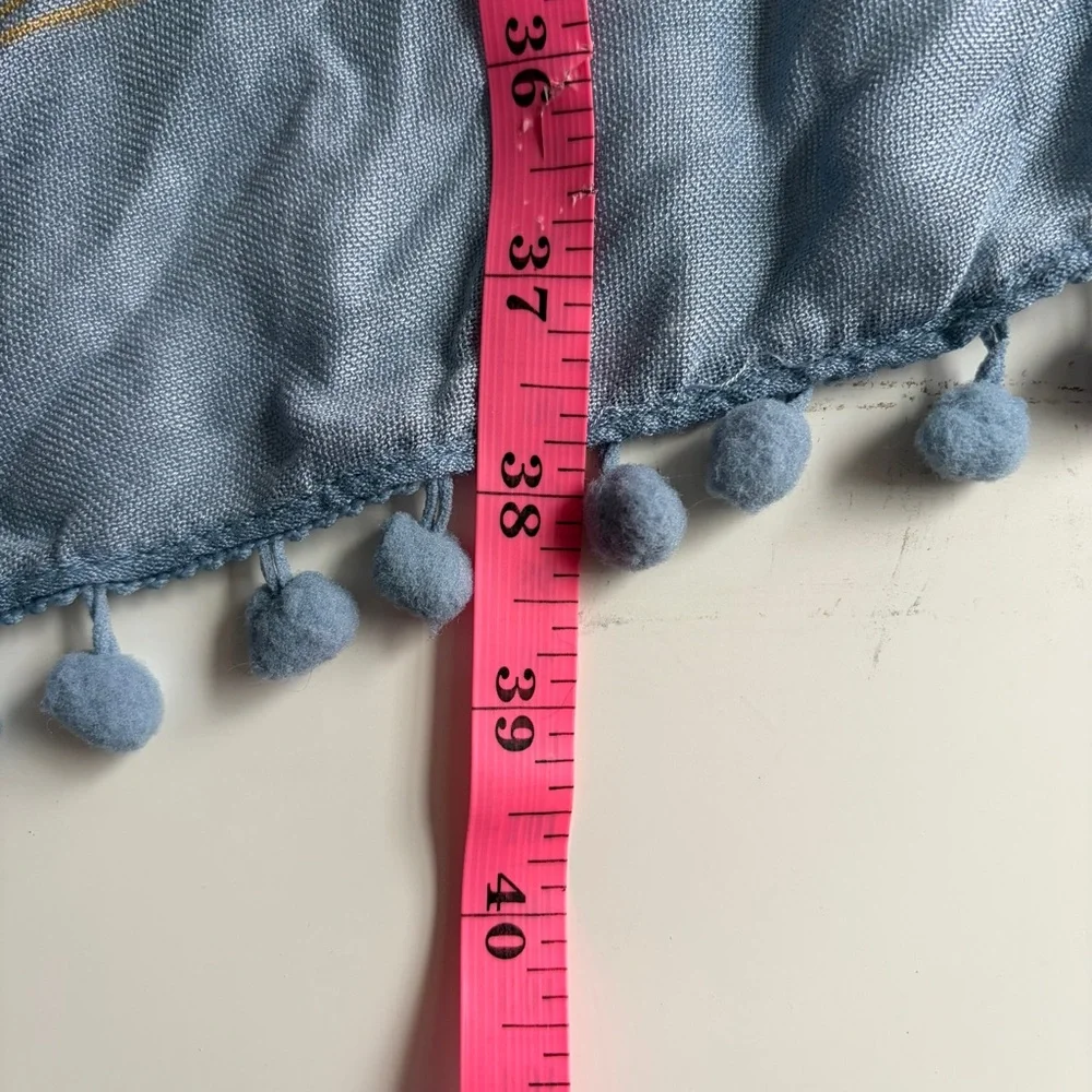 Blue Patterned Kimono Top - Picture 3 of 4